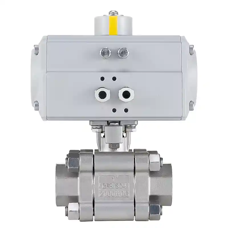Pneumatic 3-Piece High Pressure Ball Valve
